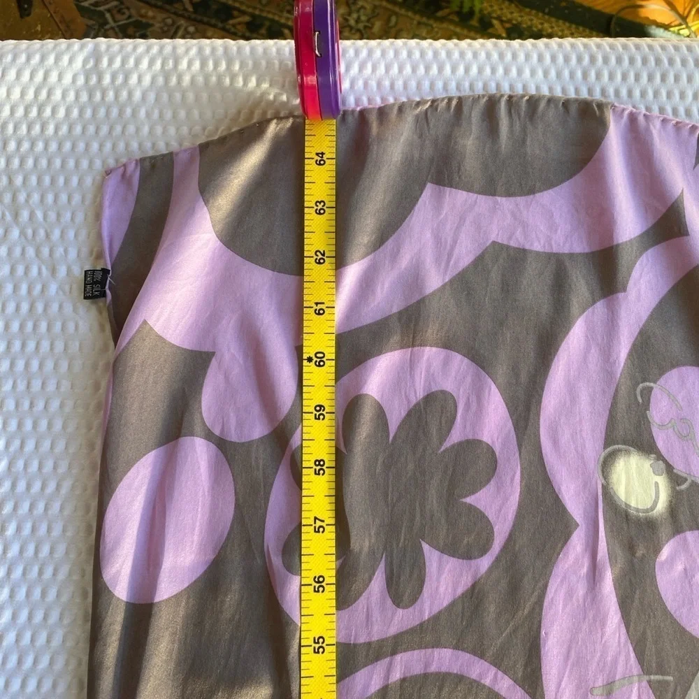 Handmade Scarf Silk Long Purple Lilac Gray 65”